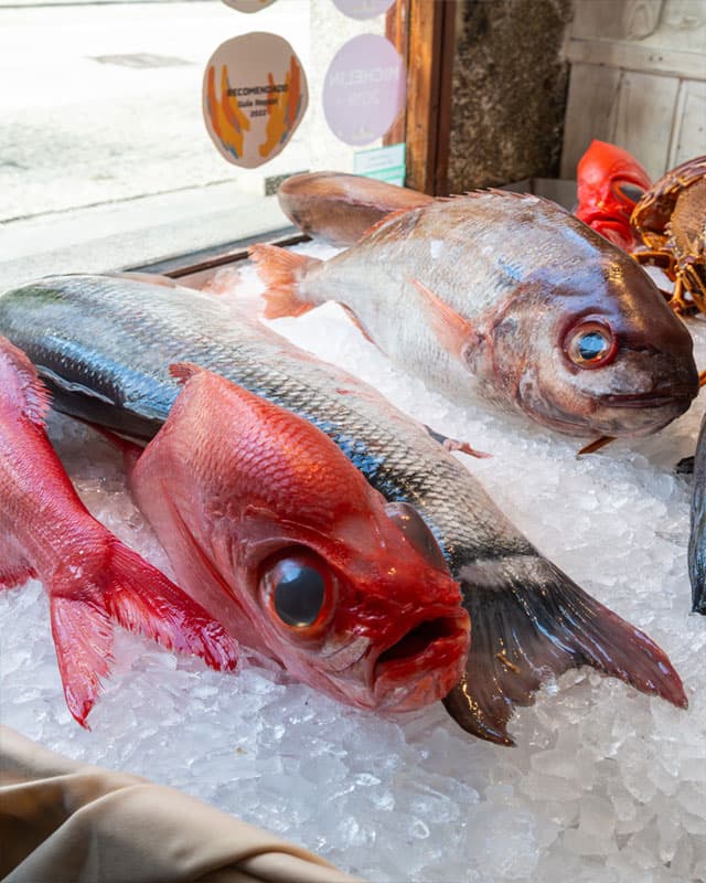 Productos frescos y vinos de calidad en Baiona
